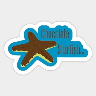 Chocolate Starfish Sticker